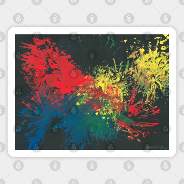 Impulsive Color Splash Toddler Art Magnet by Christine aka stine1